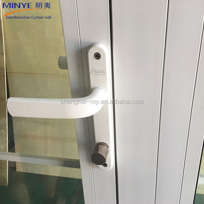 Porte en verre double ovale à profil d'aluminium avec pénétration de l'eau 450 PA
