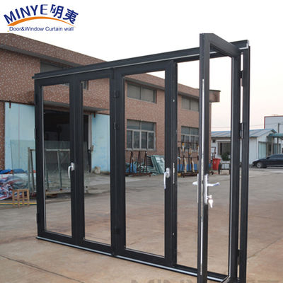 Porte pliante en verre coulissant moderne pour maisons de ferme