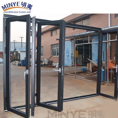 Porte pliante en verre coulissant moderne pour maisons de ferme