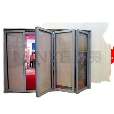 Profil Rehau Vinyle Design Porte pliante à double vitrage à double vitrage à double vitrage en option