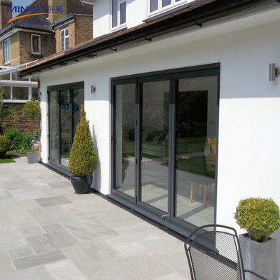 Porte double vitrée double tempérée Porte pliante en PVC en verre pour mur de séparation intérieur