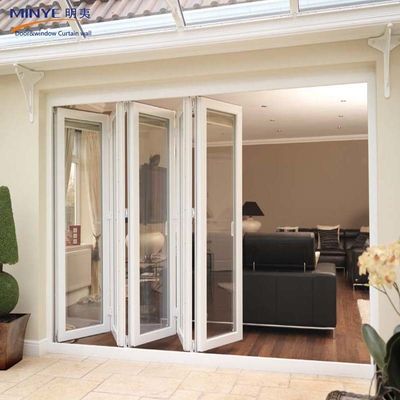 2Épaisseur de profilée de 0,5 mm Conception de porte/mur de séparation en aluminium à double pliage chinois