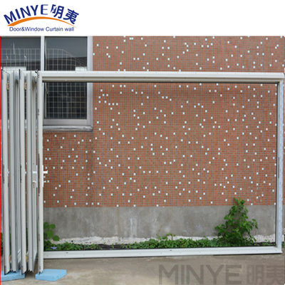 2Épaisseur de profilée de 0,5 mm Conception de porte/mur de séparation en aluminium à double pliage chinois