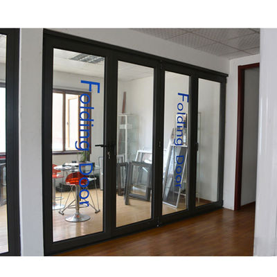 Porte d'accordéon en verre extérieur pliable avec un design moderne et un entretien facile