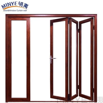 Porte pliante en aluminium à isolation acoustique avec 4 panneaux Porte à écran en aluminium de design moderne