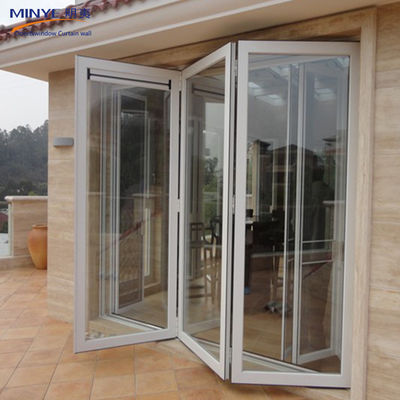 Garage à porte pliante à profil d'aluminium commercial avec une durabilité de longue durée