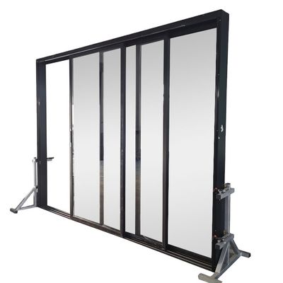 Porte coulissante en verre d'aluminium finie dans un style de design moderne pour la porte de patio de sécurité