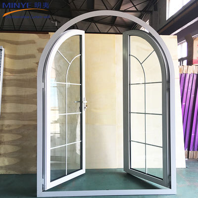 Porte en verre à profil d'aluminium ordinaire courbée pour un design moderne