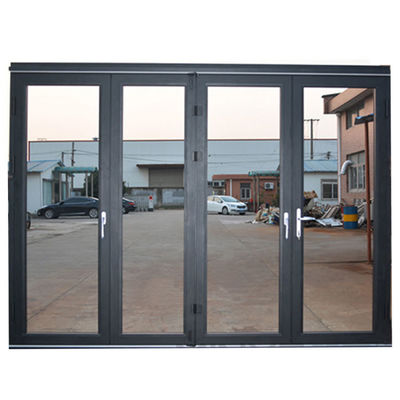 Allemagne Technique bande d'isolation Finie Éthiopie moderne Porte en verre pliable en aluminium extérieur