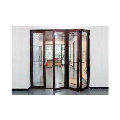 Allemagne Technique bande d'isolation Finie Éthiopie moderne Porte en verre pliable en aluminium extérieur