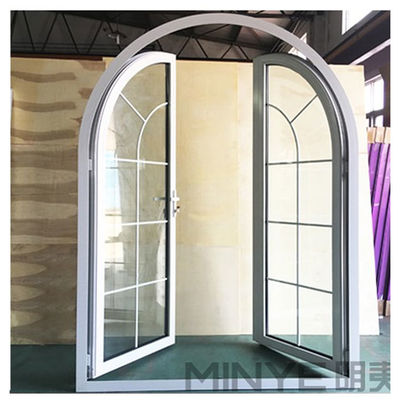 Personnalisation Porte française en alliage d'aluminium pour porte d'arc à porte de coffrage