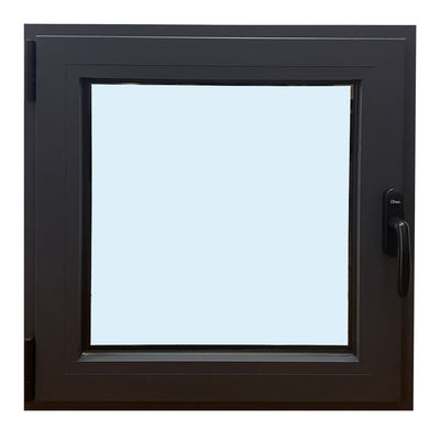fenêtre vitrée de villa avec style swing-casement et filet en fibre de verre en alliage d'aluminium