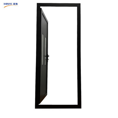Porte à coffrage à ouverture latérale Porte simple avec plaque d'aluminium 5 mm 9A 5 mm verre