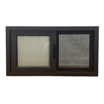 Fonction étanche à l'air Aluminium fenêtre coulissante cadre de conception avec profilé double vitrage