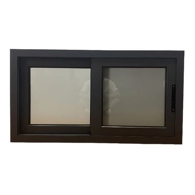 Fonction étanche à l'air Aluminium fenêtre coulissante cadre de conception avec profilé double vitrage