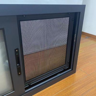 Fonction étanche à l'air Aluminium fenêtre coulissante cadre de conception avec profilé double vitrage