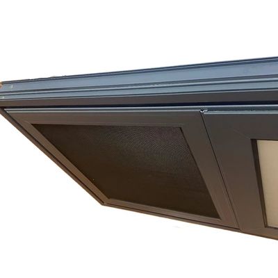 Fonction étanche à l'air Aluminium fenêtre coulissante cadre de conception avec profilé double vitrage