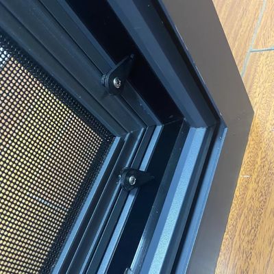 Fonction étanche à l'air Aluminium fenêtre coulissante cadre de conception avec profilé double vitrage