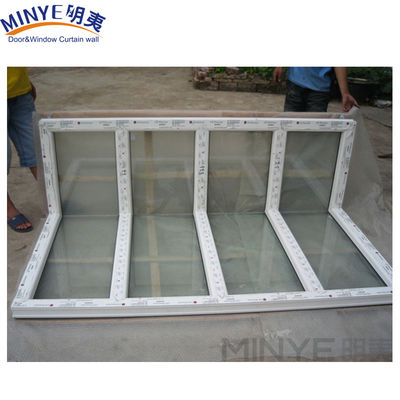 Fenêtres d'angle sans couture avec cadre en UPVC en aluminium/PVC renforcé à 90 degrés
