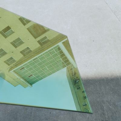 Verre trempé personnalisé de style ouvert fixe pour porte coulissante en verre double double triple