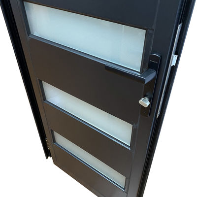 Porte en aluminium de taille personnalisée pour l'isolation thermique dans la salle de bain