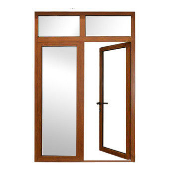 Porte en alliage d'aluminium double verre trempé pour salle de bain moderne