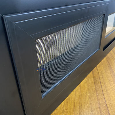 Modèle d'ouverture horizontale Isolation thermique Fenêtres coulissantes en aluminium avec moustiquaire