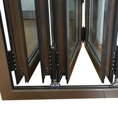 Allemagne Fenêtres en verre pliable coulissantes en alliage d'aluminium pour un grand espace et pour la ventilation