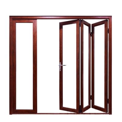 Porte pliante en verre double trempé économe en énergie
