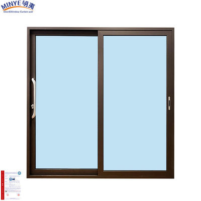 Porte coulissante en aluminium double verre triple verre finition pour la série extérieure optionnelle