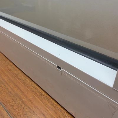 Vitre double trempé en aluminium fenêtres fixes à ouverture horizontale en verre triple