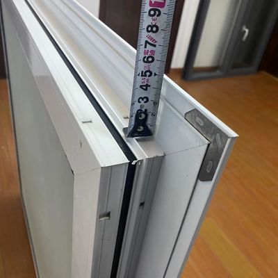 Vitre double trempé en aluminium fenêtres fixes à ouverture horizontale en verre triple