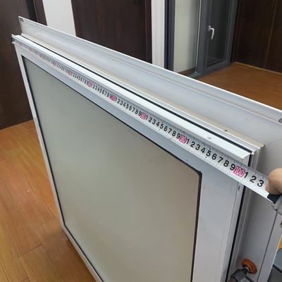 Vitre double trempé en aluminium fenêtres fixes à ouverture horizontale en verre triple