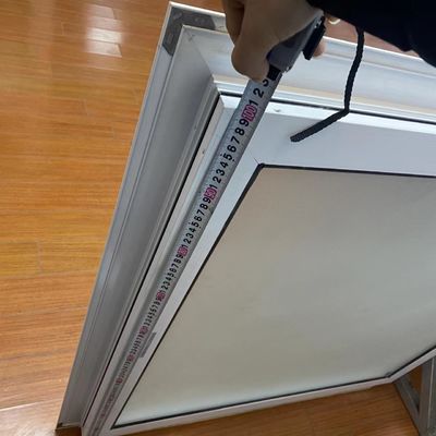 Vitre double trempé en aluminium fenêtres fixes à ouverture horizontale en verre triple