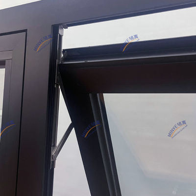 Matériau de cadre Alloy d'aluminium Casement de fenêtre au voile fenêtre à bonne étanchéité à l'air
