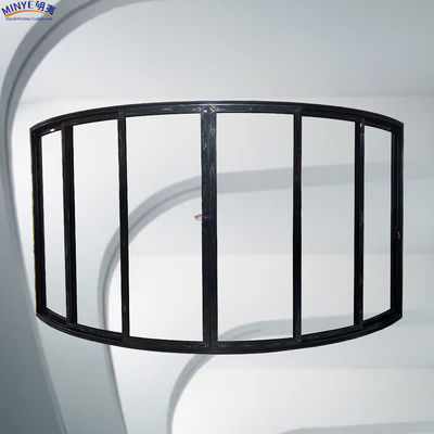 Porte coulissante de patio en aluminium finition lisse revêtue de poudre de verre à température simple/double