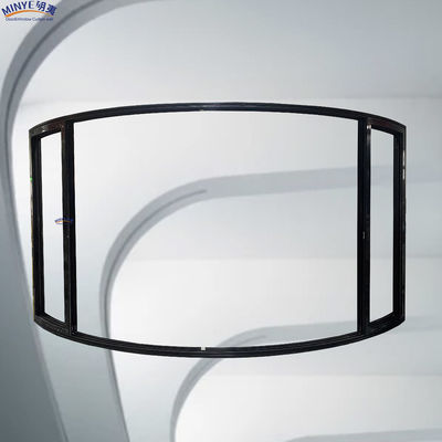Porte coulissante de patio en aluminium finition lisse revêtue de poudre de verre à température simple/double