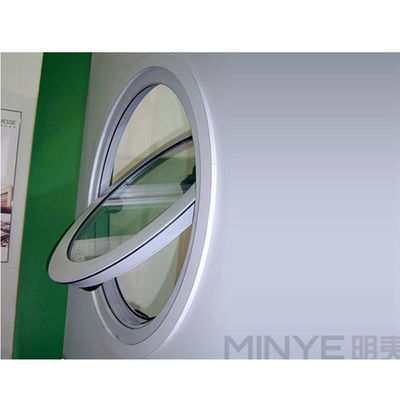Profil d'aluminium standard de la CE Ombre de fenêtre de lune Fenêtres en verre circulaire dans le design moderne