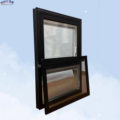 Moderne de luxe à l' épreuve de la pluie cadre en aluminium balancer auvents vitraux à double vitrage