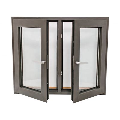 fenêtres en alliage d'aluminium claire/gris/bleu/vert/brun personnalisées avec double vitrage