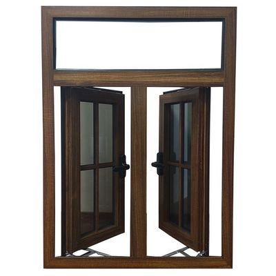 fenêtres en alliage d'aluminium claire/gris/bleu/vert/brun personnalisées avec double vitrage