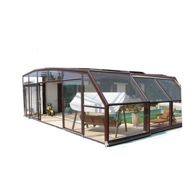Veranda en verre d'aluminium personnalisé jardin d'hiver salle solaire pour économiser l'énergie serre