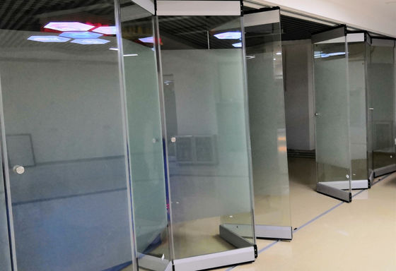 Écran pliable en verre pour le haut du matériel chinois, écran de rideau en verre, accordeon panoramique, porte à double battant