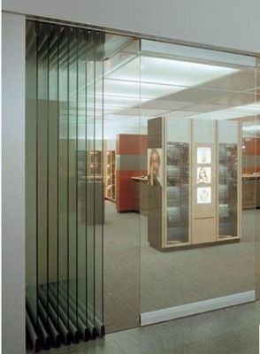Écran pliable en verre pour le haut du matériel chinois, écran de rideau en verre, accordeon panoramique, porte à double battant