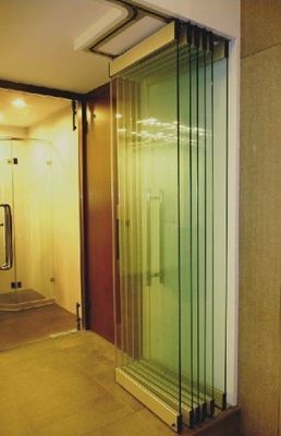Écran pliable en verre pour le haut du matériel chinois, écran de rideau en verre, accordeon panoramique, porte à double battant