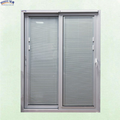 Porte coulissante en verre trempé en aluminium avec finition lisse et revêtement à faible E à Shanghai