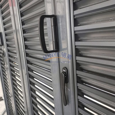 Énergie verticale en aluminium Bifold Patio Porte en verre pliable Fonction extérieure étanche au vent
