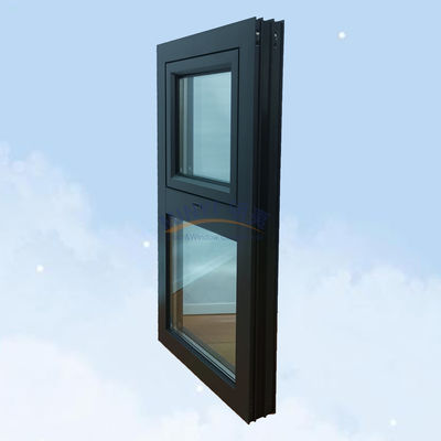 Moderne de luxe à l' épreuve de la pluie cadre en aluminium balancer auvents vitraux à double vitrage