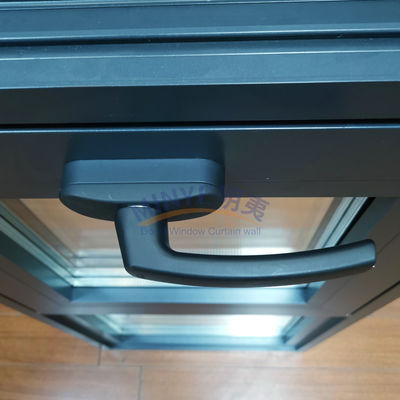 Moderne de luxe à l' épreuve de la pluie cadre en aluminium balancer auvents vitraux à double vitrage