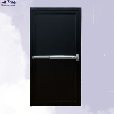 Améliorez vos portes extérieures avec une porte à pivot unique en aluminium noir d'une épaisseur de 2,0 mm